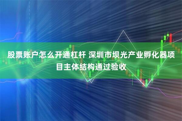 股票账户怎么开通杠杆 深圳市坝光产业孵化器项目主体结构通过验收