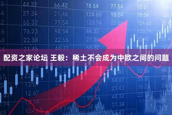 配资之家论坛 王毅：稀土不会成为中欧之间的问题